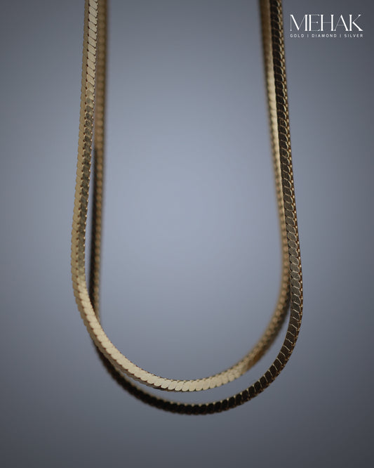 Premium Silver Anklets | Sleek Snake Chain |Gold Micro plated Jewelry