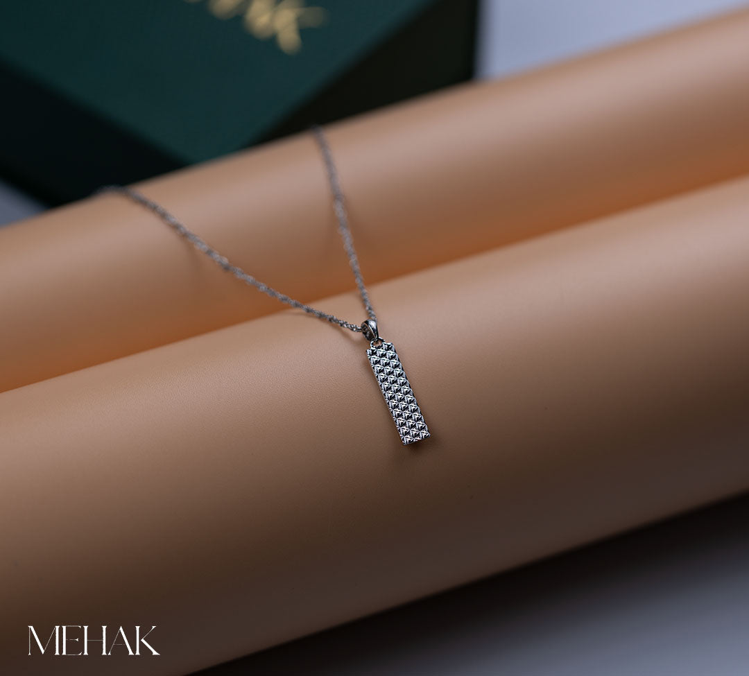 The Lumi bar Pendant| Unisex Necklace