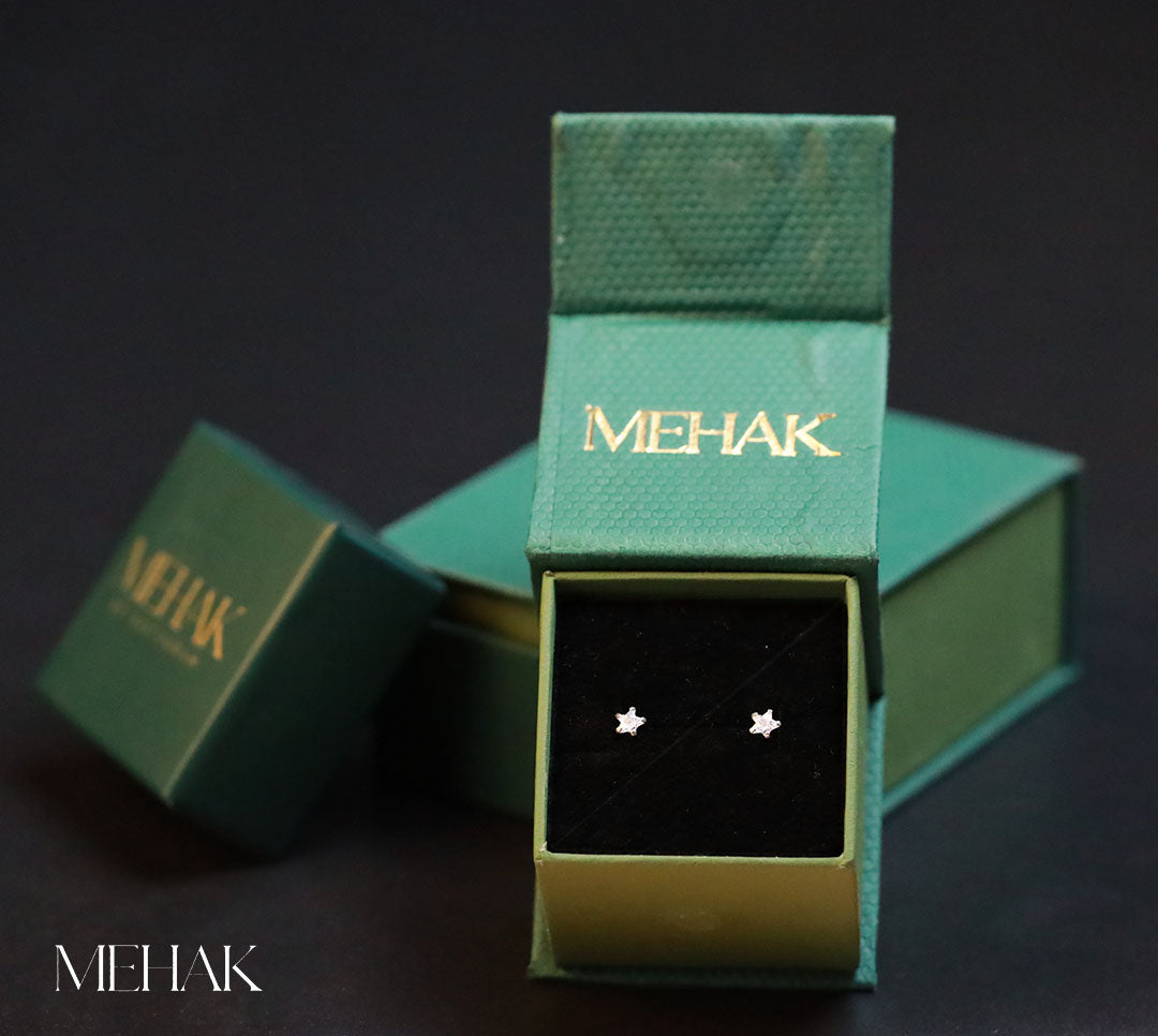 Star With Whilte Stone Second Stud| Nosepin