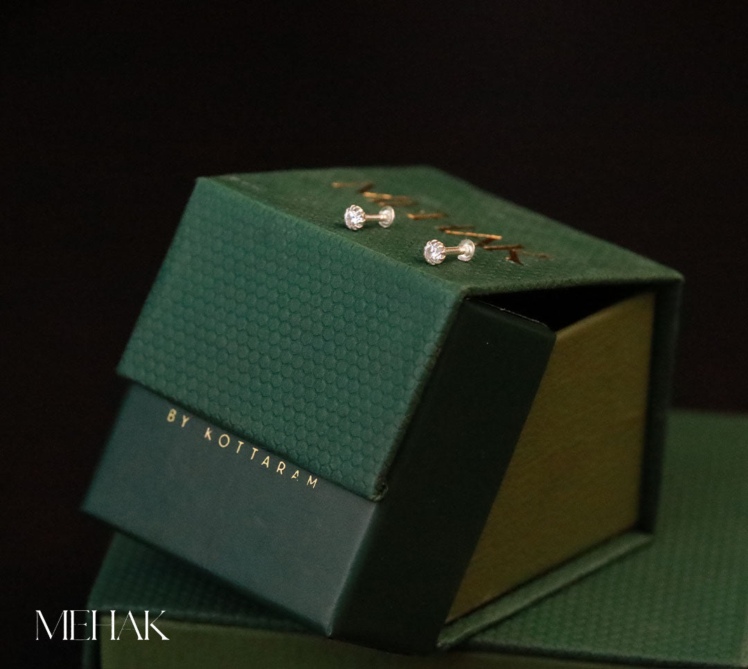 Dot With Stone|Second Stud| Nosepin