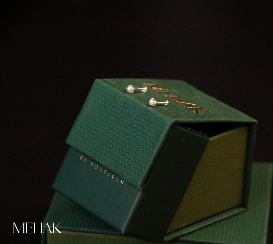 Peral Second Stud |Nose Pin