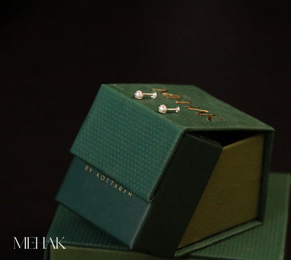 Peral Second Stud |Nose Pin