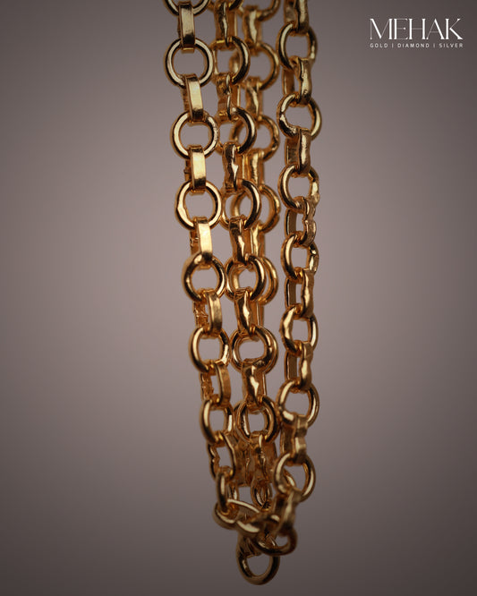 Premium Silver Anklets |Luna Silver Chain | Gold Micro plated Jewelry