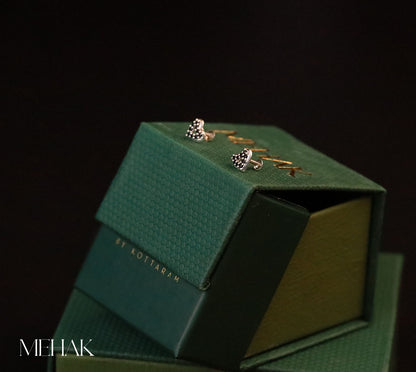 Heart With Blue Stone|Second Stud|Nose pin