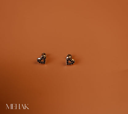 Heart With Blue Stone|Second Stud|Nose pin