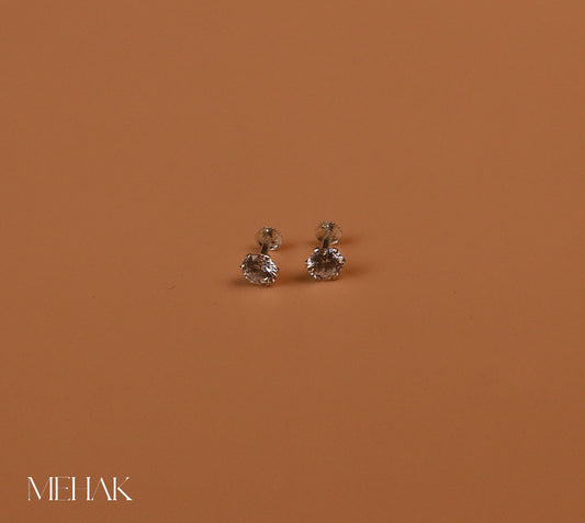 Dot With Diamondn Cut | Second Stud| Nosepin