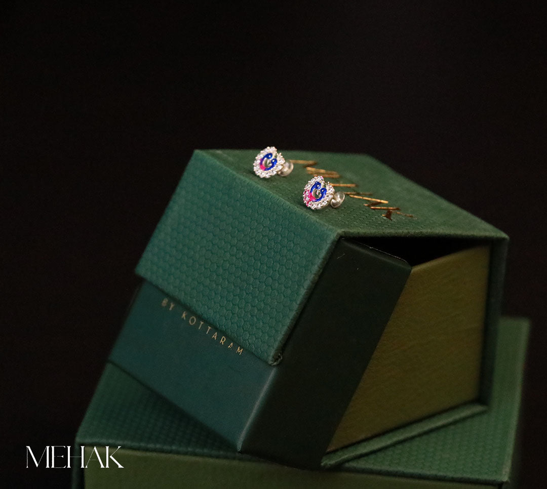 Twin Peacock Second Stud| Nosepin