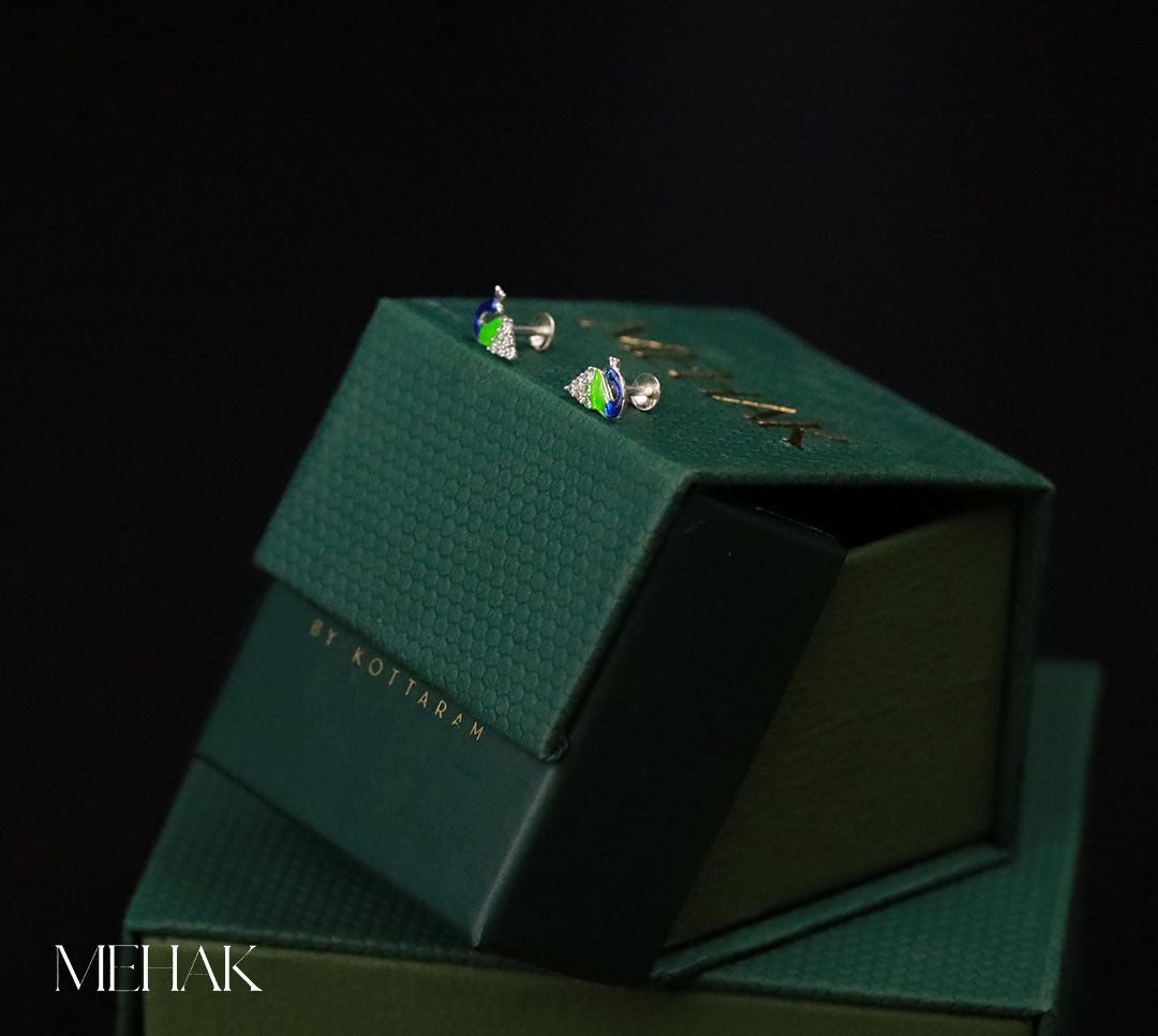 Peacock Second Stud | Nosepin