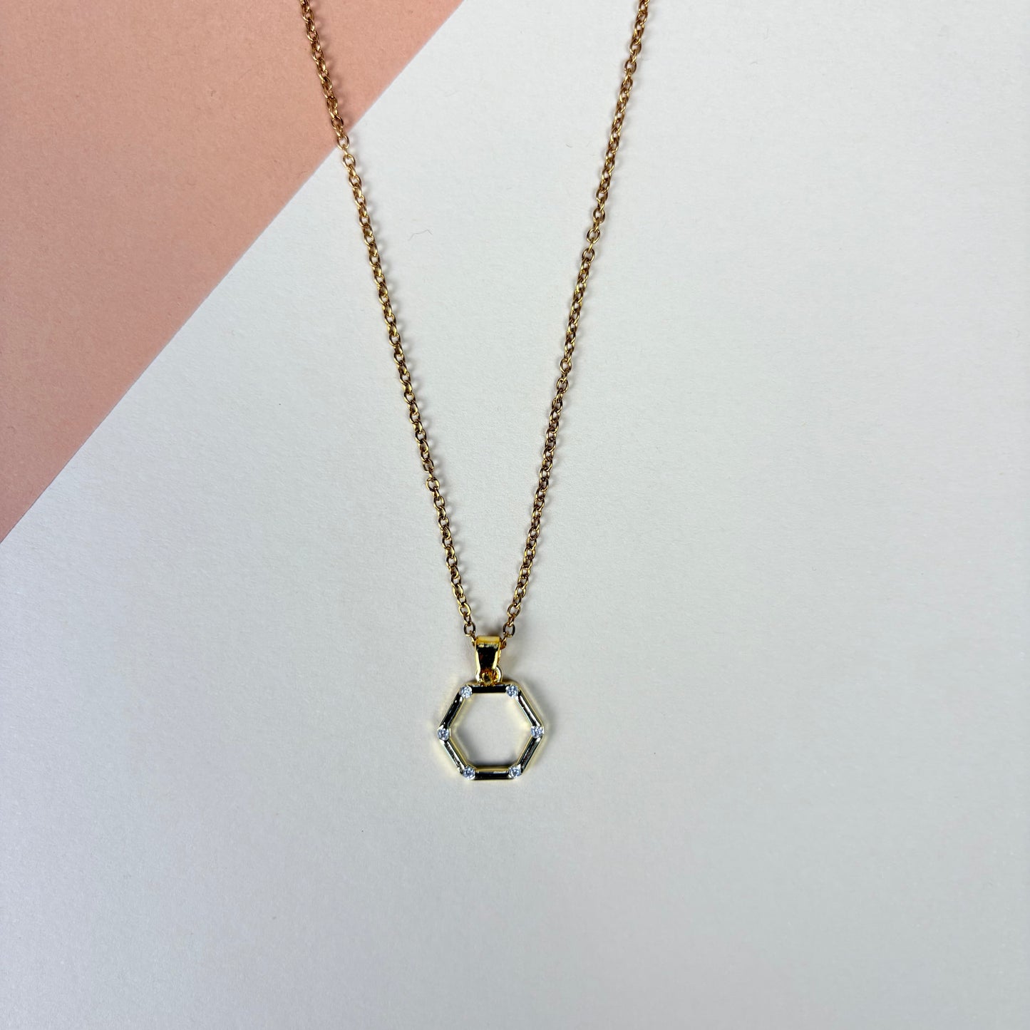 Tiny Hexagon Pendant