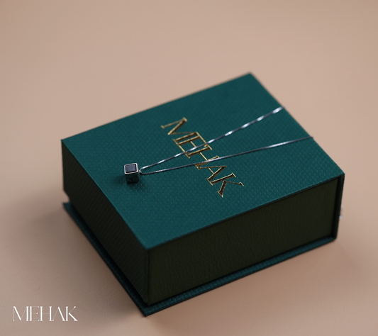 Luna Cube Pendant | Cube Necklace
