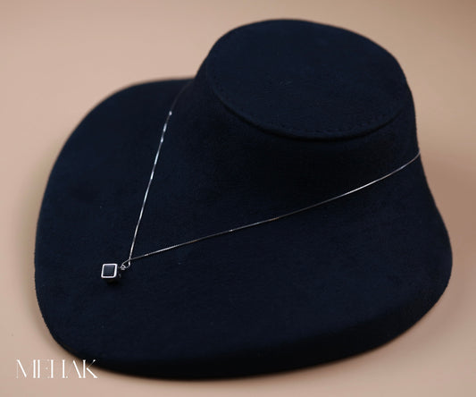 Luna Cube Pendant | Cube Necklace